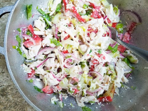 Salpicón de Pollo (Mexican Chicken Salad) - Mexican Appetizers and More!