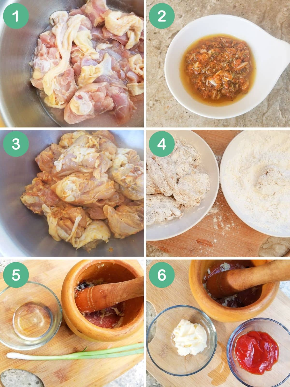 An image collage showing how to roll out the masa para empanadillas.