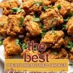Chicharrones de Pollo Pinterest image.