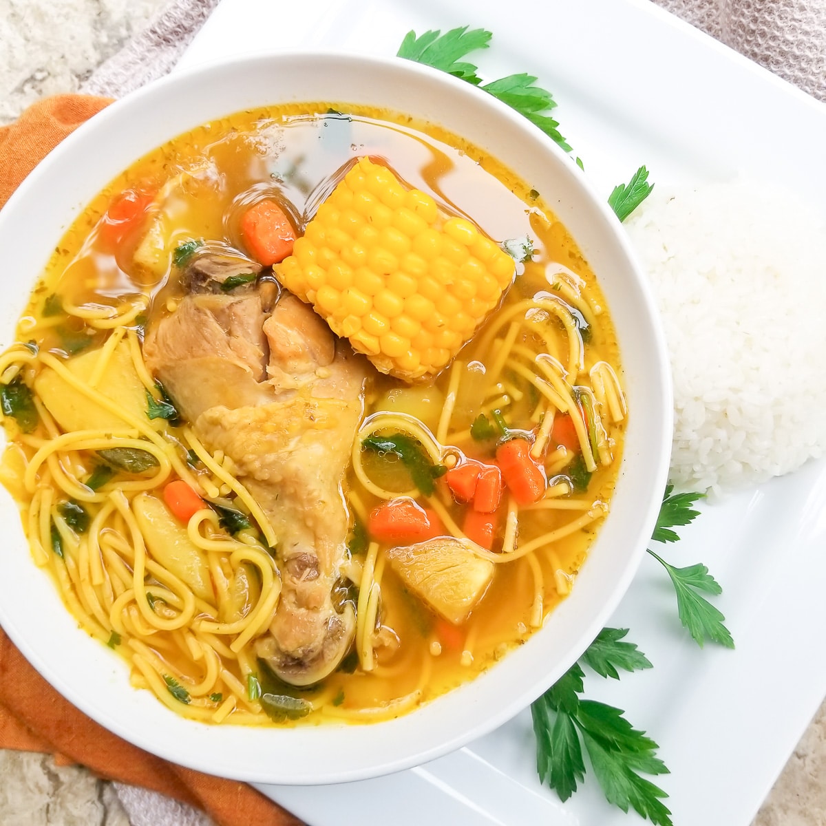 Caldo de Pollo- Hearty Chicken Soup - La Piña en la Cocina