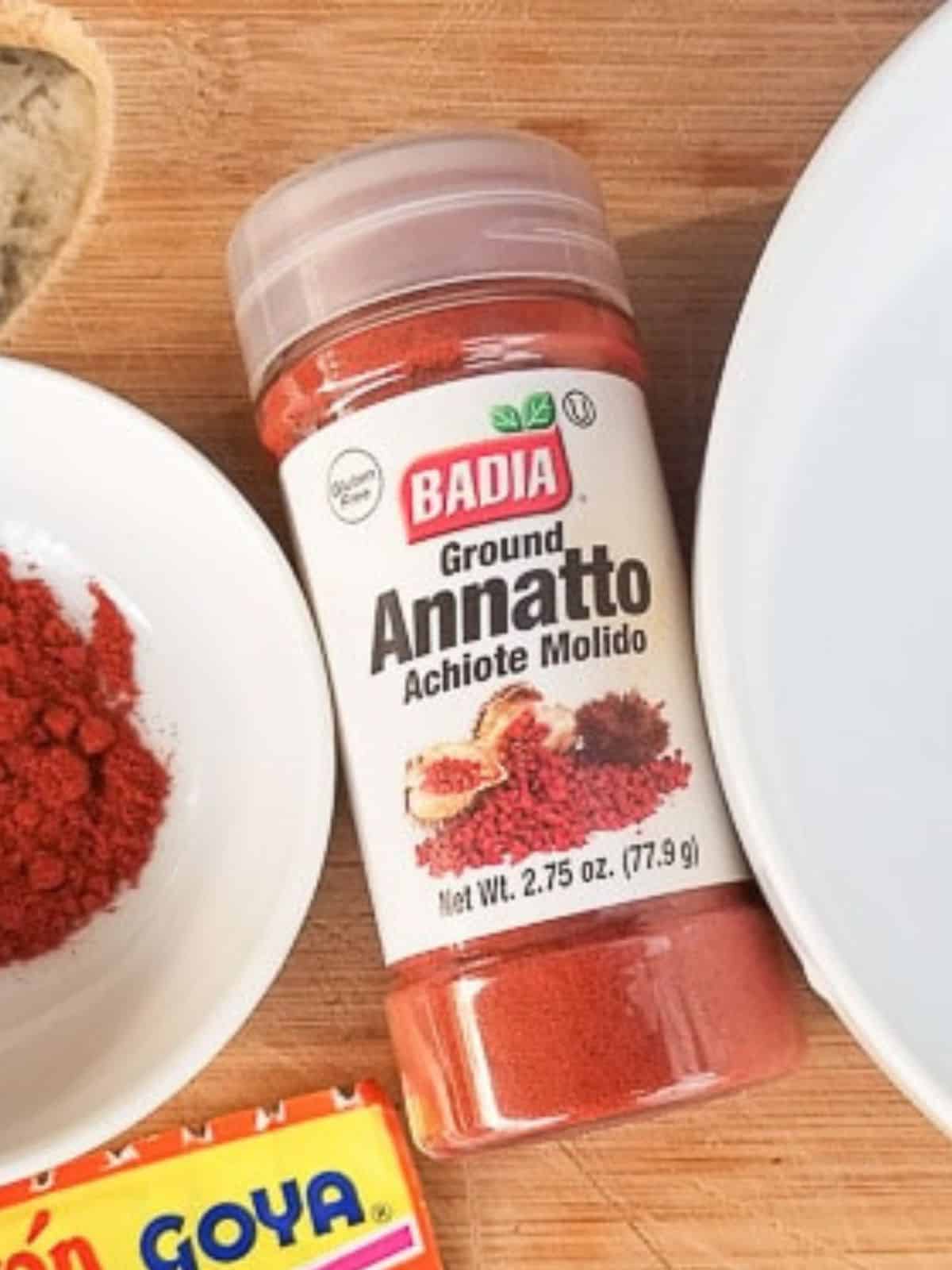 Achiote powder.