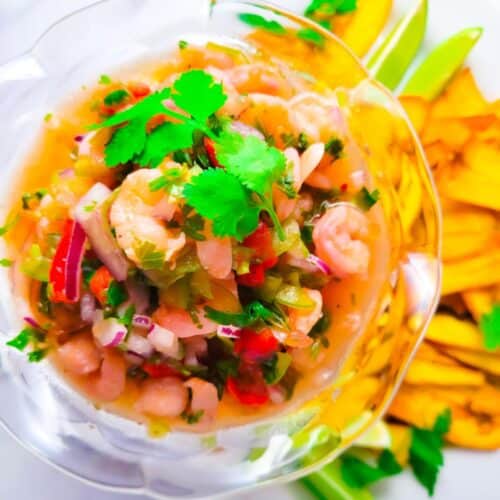 Puerto Rican Shrimp Ceviche - Mexican Appetizers and More!
