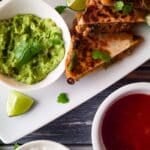 Quesadillas rellenas Pinterest image.