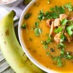Sopa de Platano (Crema de Platano) Pinterest Image