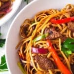 Tallarin Saltado Pinterest image.
